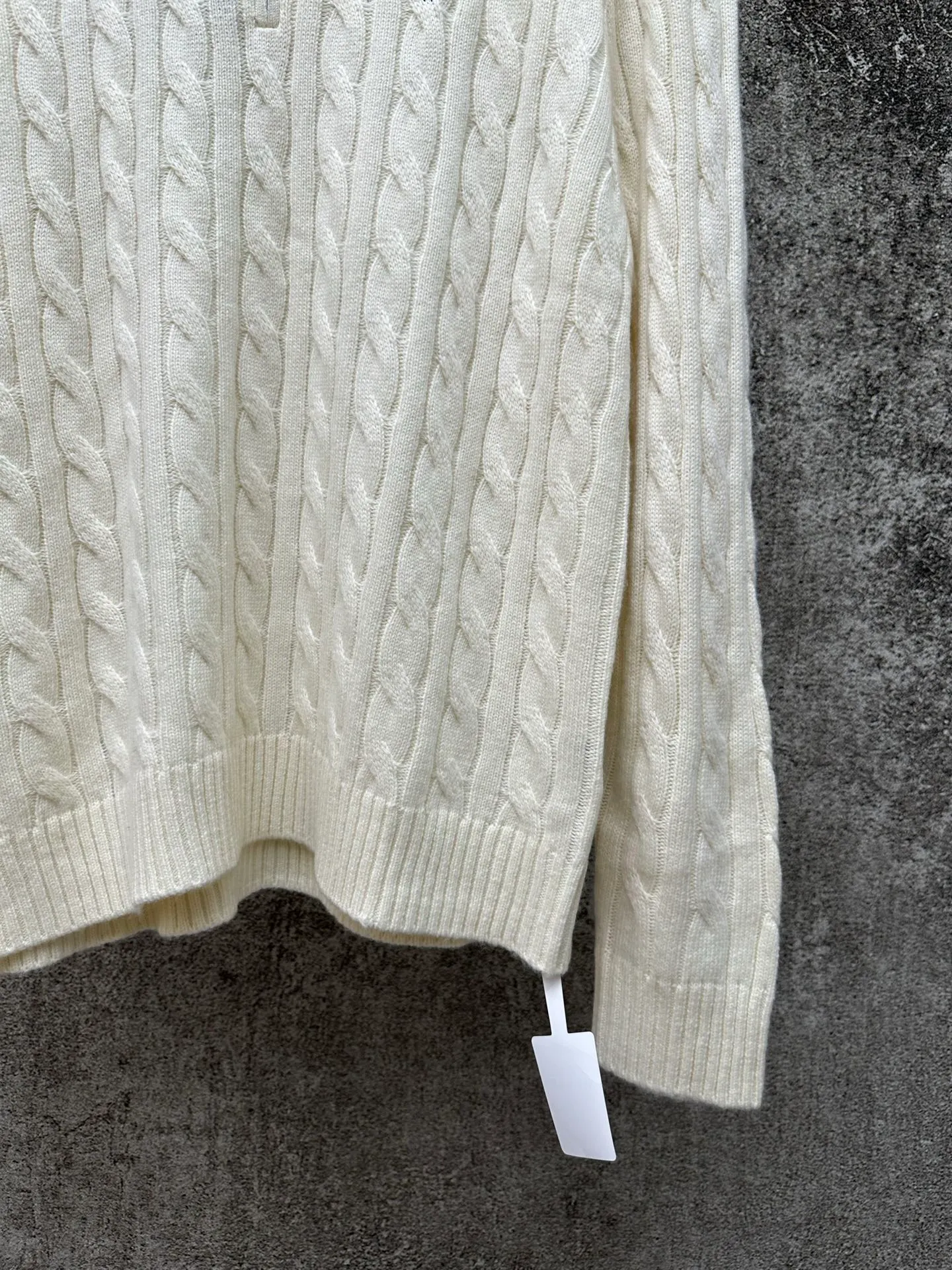 🅿️520 Polo Ralph Lauren 25ss solid color stand collar half zipper long sleeve sweater Size: S M L XL